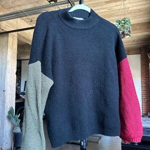 Britton Burning Up Sweater - Military Olive/Chili